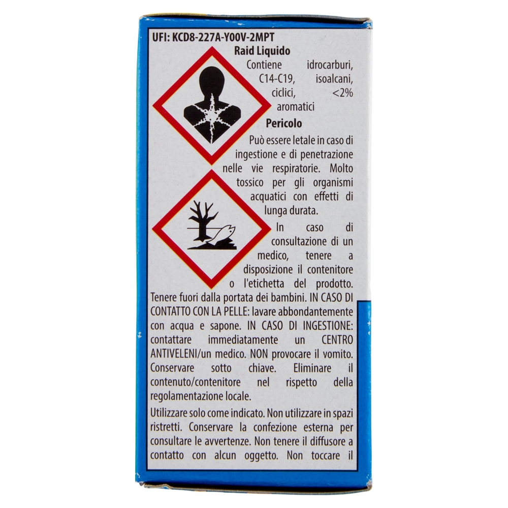 Raid Liquido Elettrico Antizanzare, Fragranza all'Eucalipto, 60 Notti, Ricarica 36 ml